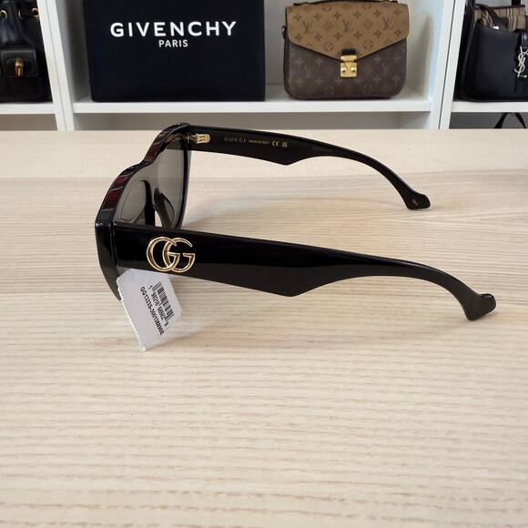 Gucci Generation Cat Eye Sunglasses, 58mm Black main image 4